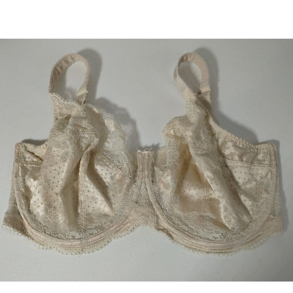 Panache Size 36H Clara Nude Underwire Balconette Unlined Full Cup Lace Bra